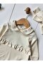 100% Cotton Baby Girl Long Sleeve Transitional Jumpsuit with Headband - 6