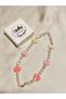 Bow Pearl Phone Charm Pink Hearts Phone Lanyard Bag Ornament - 3