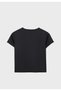 Crew neck polyamide crop blouse - 4