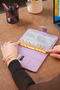 My Savings Planner - Budget Planner Wallet - Lilac - Gold Mechanism - 4