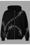 Stone Embroidered K Hooded Sweatshirt - 5