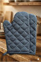 Yanmaya - Heat Resistant, Kitchen Oven Pot Glove Holder Set 2 Gloves 2 Holders - 2