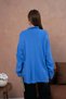Women's Polo Neck Embroidery Detail Side Slit Casual Knitwear Sweater 224292 - 6
