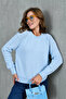 Women's Crew Neck Lace-Like Knit Soft-Textured Sweater 8430Sw - 3