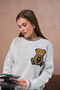 Women's Crew Neck Stripe Detail Embroidered Knitwear Sweater 10519 - 6