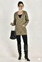 Classic Knitted Buttoned Jacket with Heart Pattern - 2