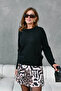 Women's Crew Neck Lace-Like Knit Soft-Textured Sweater 8430Sw - 2