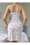 Women's Nightwear Dress with Straps - 4