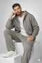 Men's Zippered Cardigan Vrebol Cut Baggy Tracksuit Set Combed Cotton Fabric - Winter Bottom Top Set