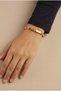 Stainless Steel Clamp in Gold Color with Roman Letters Engraved - 4