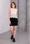 Women's Lace Blouse with Bead and Sequin Detail Body - 3