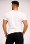 Special Edition White Drawstring Collar Slim Fit Wide Collar Crew Neck T-Shirt - 4
