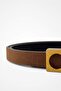 Minimal Vintage Buckle Suede Women's Belt - 4