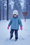 Fuchsia Girl's Gloves 3-7 Years Old - 2