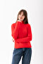 High Neck Slim Fit Bodysuit, Ribbed Knit Sweater, High Neck Slim Fit Sweater. - 4