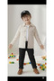 Velvet Trousers Linen Jacket Suit - 2