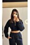 Crop Inside Fleece Three Thread Tracksuit Set