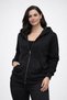 Oversize Fermuarlı Kapüşonlu Sweatshirt - 2