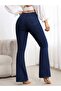 Women's Stretch Fabric Flared Pants - 4