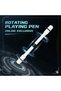 Rotary Ballpoint Pen Stress Relief Pen Spinning Fidget Metal Ball 21cm Pen
