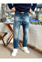 White Stitch Detailed Boyfriend Jeans - 3