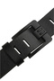 Black 100% Genuine Leather Men's Belt Black Buckle Thick Tongue Adjustable Domestic Production 2502655 - 3