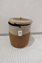 Jute Wicker Basket Bathroom Towel Laundry Dirty Basket Hand Touchable Kitchen Flower Pot Toy Organizer Basket - 2