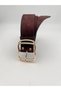 Suede/Double Buckle Women's Belt Jacket Belt, Trouser Belt Dress Belt. - 4