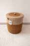 Jute Wicker Basket, Bathroom-Towel-Laundry-Dirty Clothes Basket, Hand-Touch, Kitchen- Cobalt In-1-Toy-Organizer Basket - 4