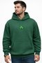Unisex Oversized Sweatshirt Khaki Green Hoodie 100% Cotton Soft Textured Embroidered Men Women - 4