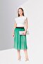 Women Pleated MIdi Skirt, Multicolor - 2