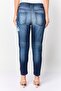 Women Stretch Fit Rip Stretchable Jeans, Navy - 3