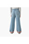 Girls Jeans with Embroidery - Cotton - 3