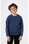Crewneck Sweatshirt Children's Navy Blue Sweatshirt - 307278-Bs567