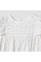 Printed A-line Dress with Pintuck and Ruffle Detail - 3