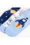 Space Print Ankle Length Socks - Set of 3 - 4