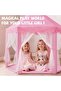 Pink Polka Dot Kids Play Tent Castle Style with Net Curtains - 6