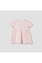 Smocked Detail A-line Dress with Bow - 2