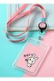 Retractable Lanyard Card Holder Cute Easy-to-pull Buckle for Student Access Control Transportation S - 7
