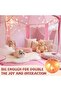 Pink Polka Dot Kids Play Tent Castle Style with Net Curtains - 4
