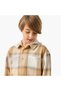Checked Shirt with Hood and Long Sleeves - 4