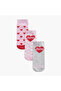 Girls Socks with Barbie Print - Set of 3