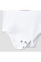 Round Neck Bodysuit with Snap Button Closure - Cotton - Short Sleeves - 4
