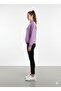 Half Zippered Inside Sh Fleece-Lined O Oversized Sweatshirt - 3