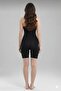 Black Women's Swimsuit with Long Shorts Intermediate B Piped Swimsuit - 3