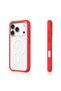 غطاء متوافق مع هاتف iPhone 17 Pro Max مزود بخاصية M-safe ووسادة هوائية ديناميكية من السلسلة 2 باللون الأحمر