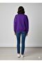 Half Zippered Inside Sh Fleece-Lined O Oversized Sweatshirt - 2
