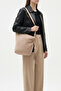 Women's Suede Asymmetrical Design Tassel Strap Elegant Shoulder Bag - 2