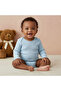 Round Neck Bodysuit with Snap Button Closure - Cotton - Long Sleeves - Set of 3 - 7