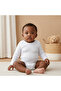 Round Neck Bodysuit with Snap Button Closure - Cotton - Long Sleeves - Set of 3 - 7
